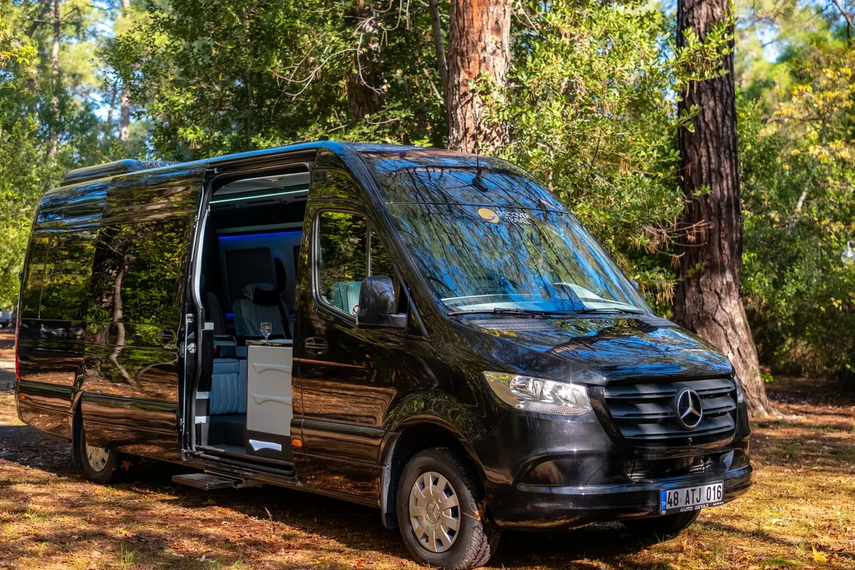 Ultra Lux Sprinter with passenger door open